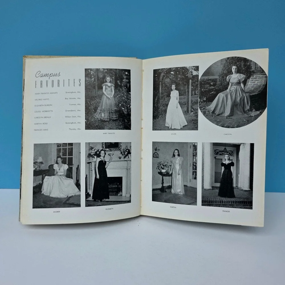 Vintage 1940s Yearbook Alabama All Women's College Technala Montevallo
